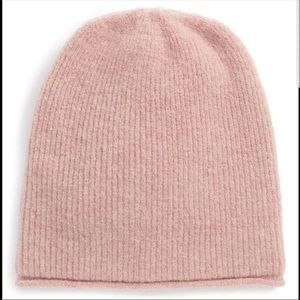 Madewell light pink wool beanie OS NWT